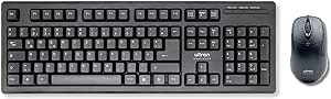 Ultron UMC-200 - Tastatur-und-Maus-Set - USB - Office - 800dpi - QWERTZ - Deutsch - Schwarz