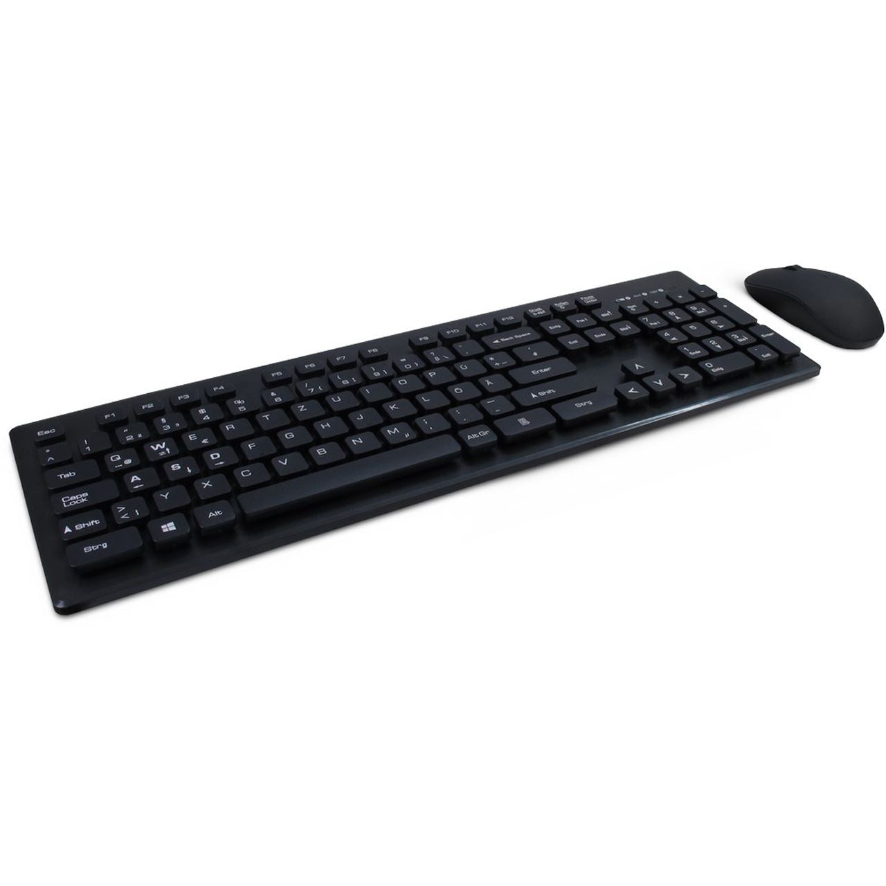 Inter-Tech Maus-/ Tastatur 232W Funkmaus Funktastatur USB