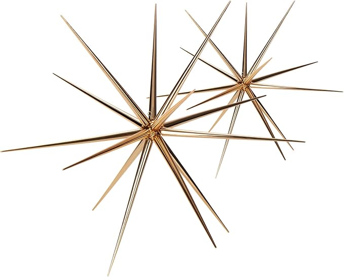 COM-FOUR® 2X Weihnachtsstern zum Hängen - kleiner und großer Deko-Stern für die Weihnachtsdekoration - Stern für Dekoration von Silvester, Hochzeit, Party