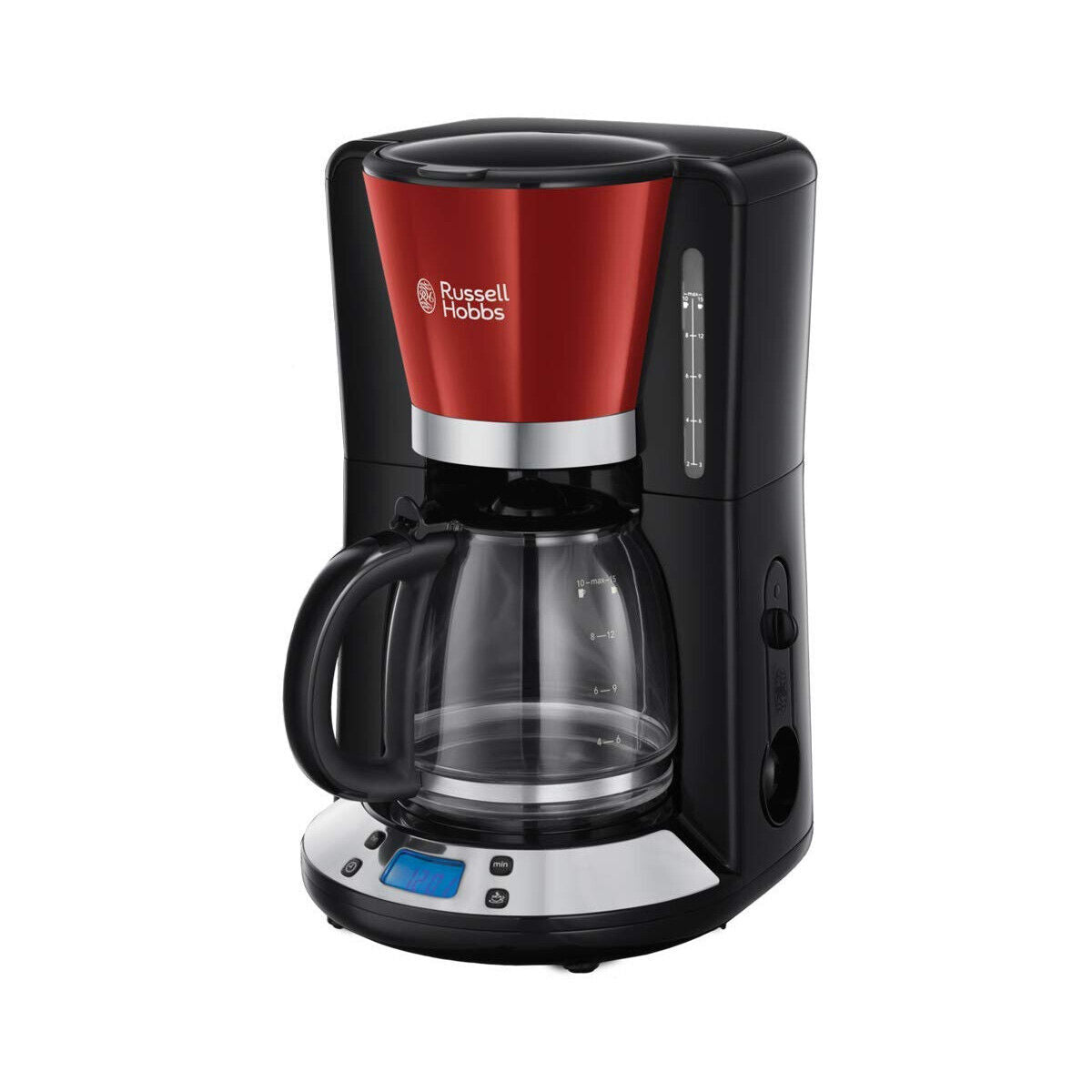 RUSSELL HOBBS Kaffeemaschine Colours Plus+ Flame Red 24031-56 10 Tassen 1100 W