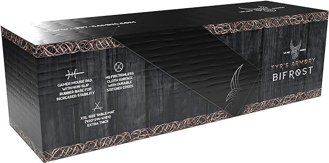 L33T E-Sports Gaming Mauspad (XXL) 920 x 294 x 4 mm (extradick), rutschfreie Unterseite für mehr Stabilität, Hochwertige Textiloberfläche, vernähten Kanten, Gute Gleiteigenschaften, Größe XXL