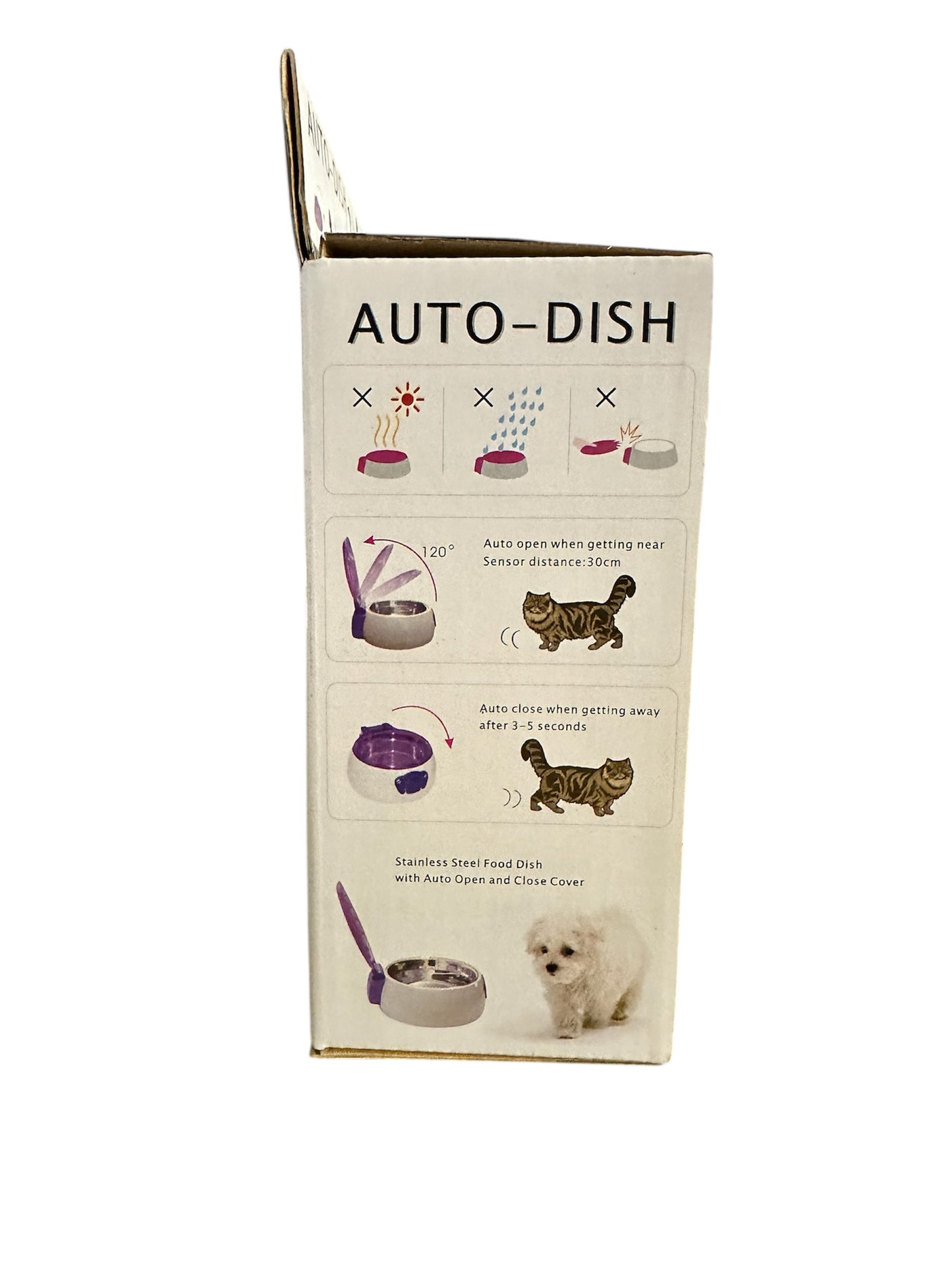 🐾 Auto-Dish Edelstahl Futternapf mit automatischem Deckel – für Hunde, Katzen & Kleintiere * UVP: 37,90€