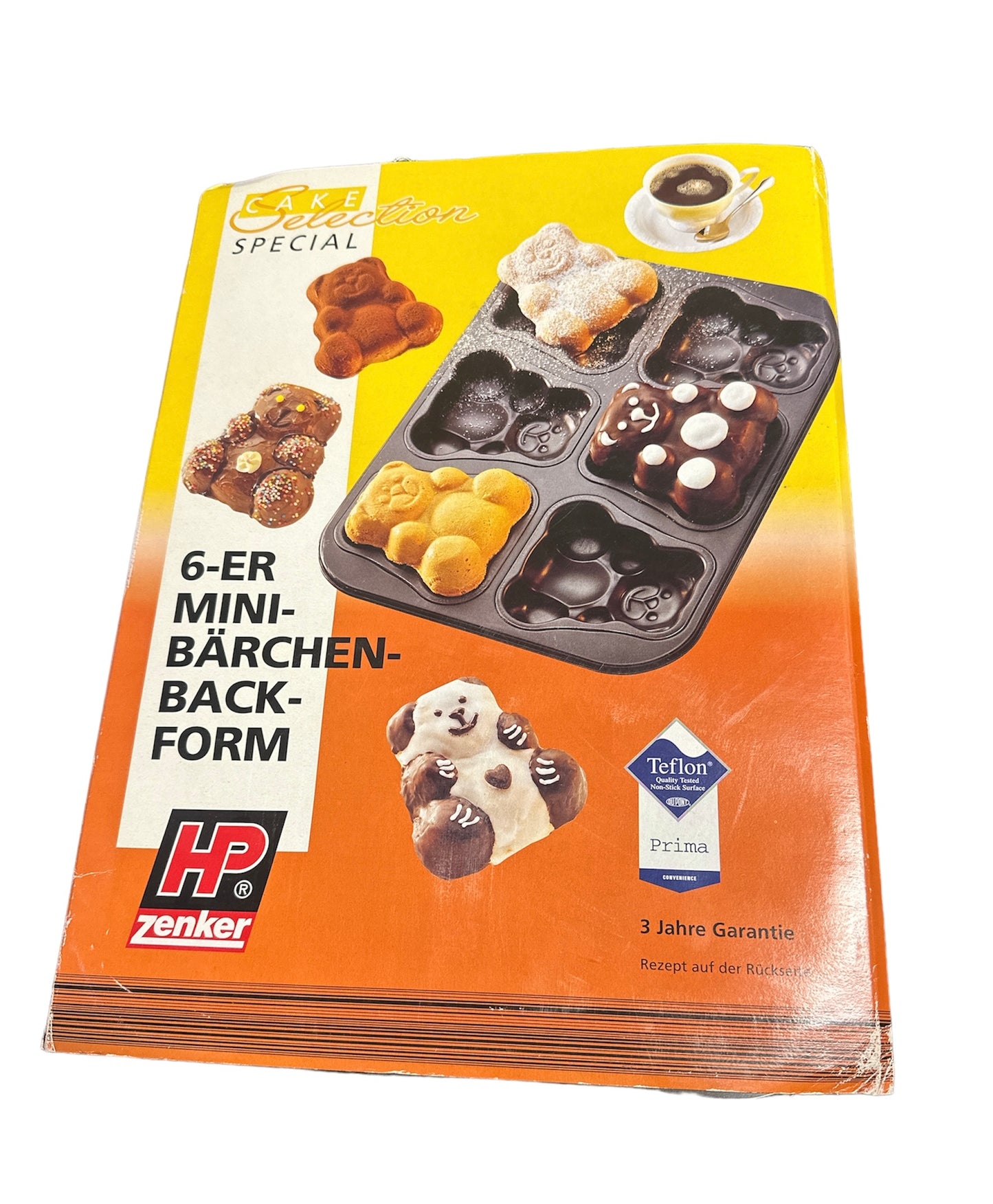 Cake Selection Special - 6er mini Bärchen Backform - Teflon beschichtet