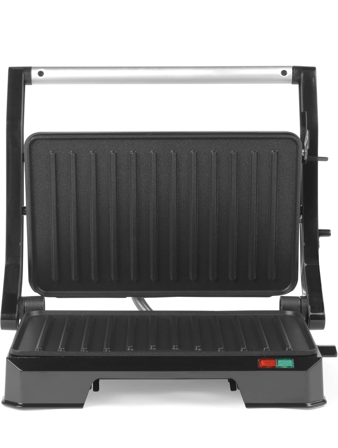 Progress EK5854P 2-in-1-Gesundheitsgrill - Panini-Presse, elektrischer Grill mit Antihaft-Platten, öffnet sich bis zu 180° für das duale Kochen, abnehmbarer Tropfbehälter, einfach zu reinigen, 850W