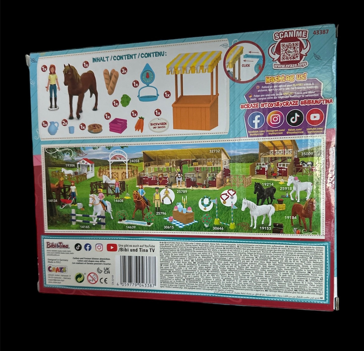 Bibi & Tina - Bäckerein- Marktstand _ Bakery Set - (Neuware - ungeöffnet) Craze 43387