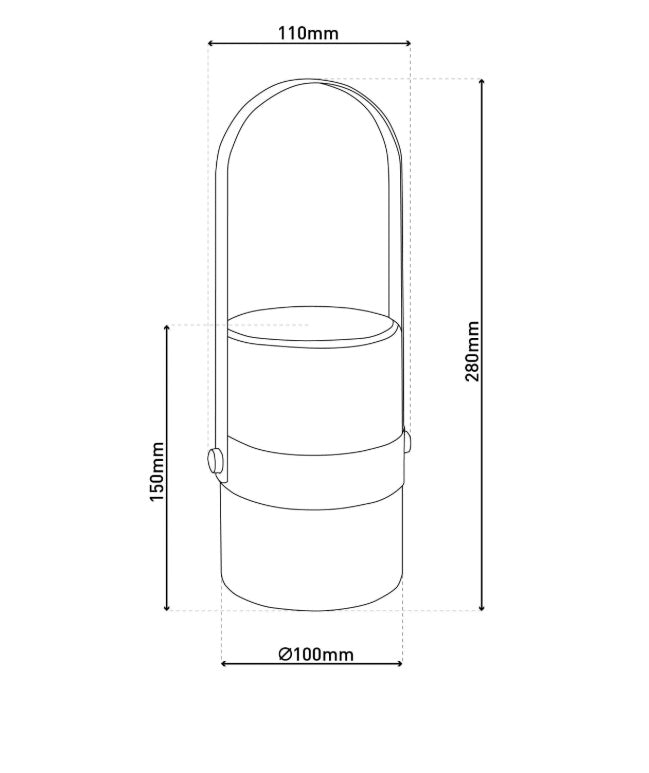 LED Dekoleuchte »NEO«, BxHxL: 10 x 128 x 11 cm, Metall/Kunststoff * AKKU LAMPE*