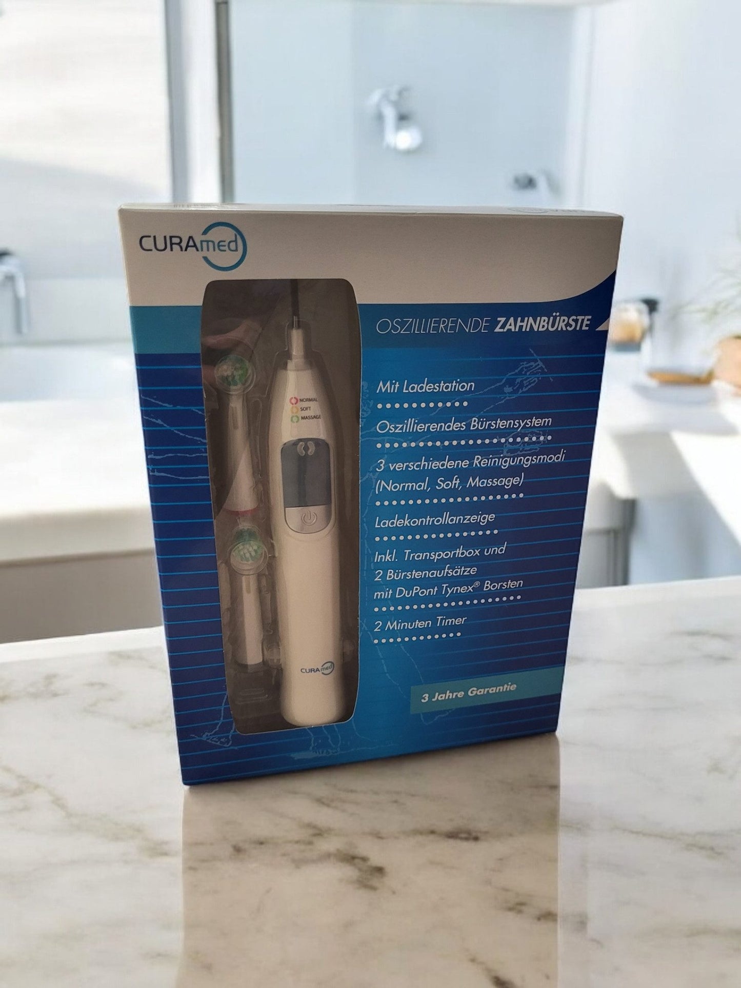 Elektrische Zahnbürste CuraMed oszillierende Zahnbürste