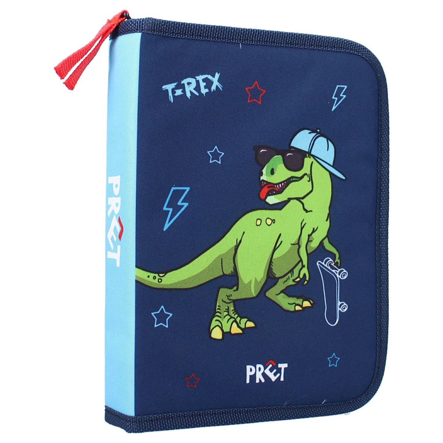 T-REX Federmappe - Stifte Etui - Schulmappe Komplett ausgestattet