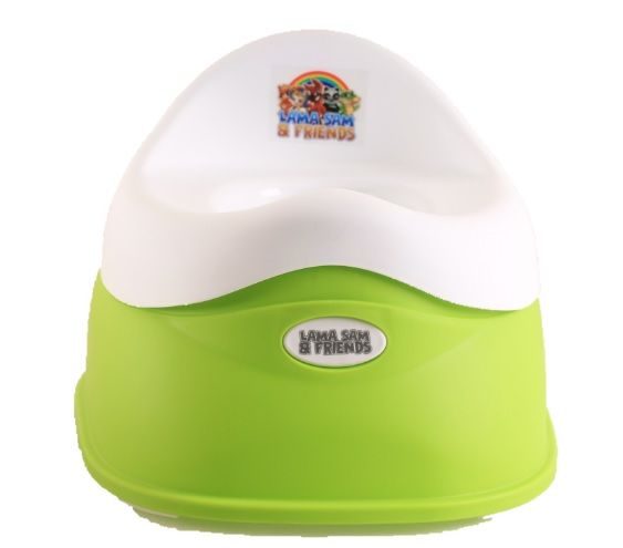 Lama Sam & Friends 2-Teiliger Babytopf – Töpfchen Anti-Rutsch-Funktion Toilettentraining – Grün