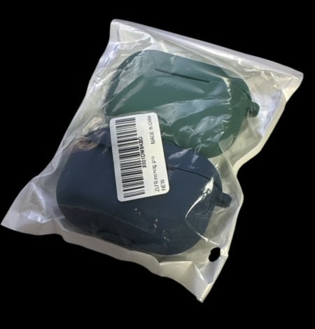 Bumper / Hülle / Cover für Apple AirPods Pro * 2xSilikon Case Cover Bumper * Farbe Grün + Lila