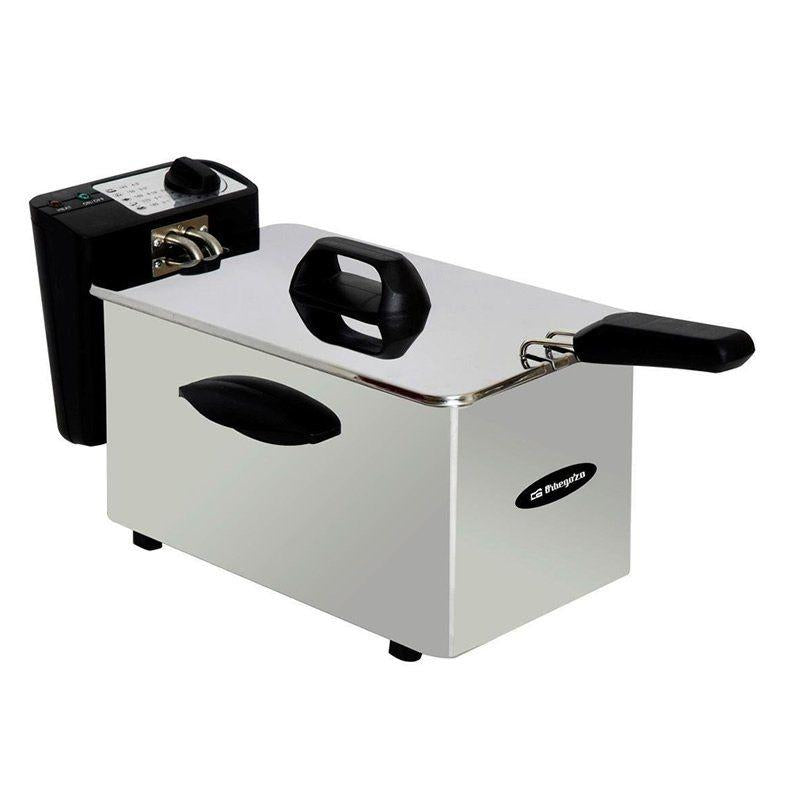 PROFESSIONAL FRYER ORBEGOZO FDR 35 - 2000W - 3,5 LITER - EINSTELLBARER THERMOSTAT - ABNEHMBARER DECKEL - EDELSTAHL