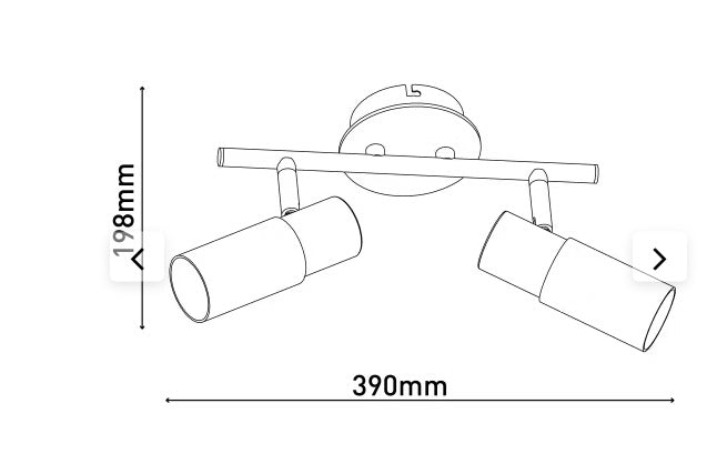 2er Wand- Deckenspot "Todtnau"