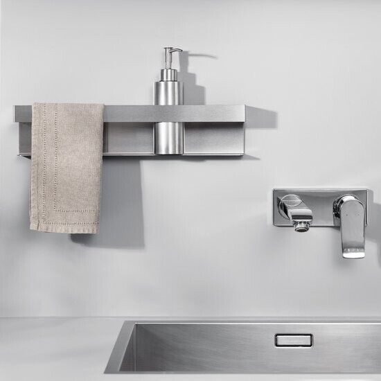 Navaris Handtuchhalter aus Edelstahl ohne Bohren Universal selbstklebend Bad