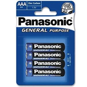 Panasonic Batterien General Purpose AAA 4er Pack