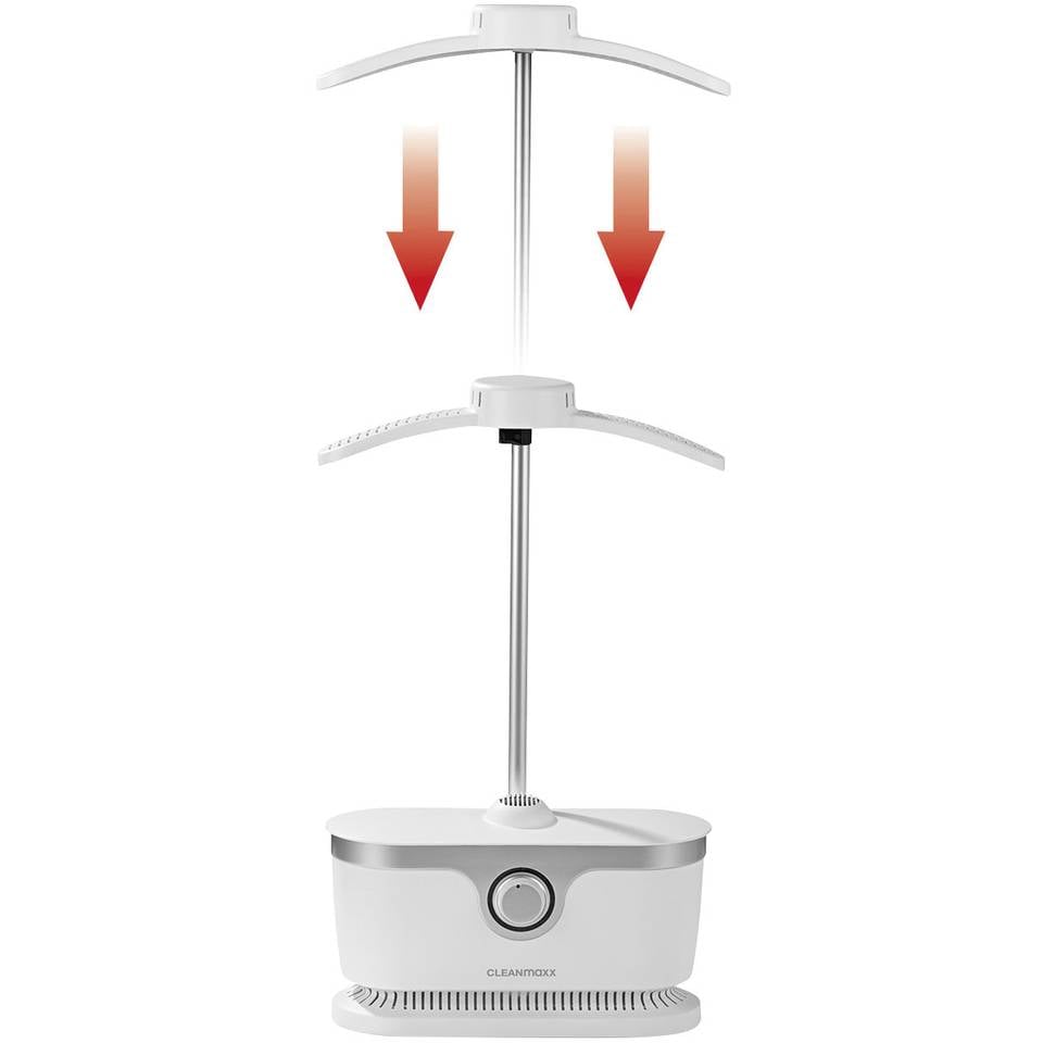 CleanMaxx 00384 Hemdenbügler – Perfekt gebügelte Hemden in Minuten (1800 W, Weiß)