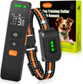 Hundeerziehungshalsband mit Fernbedienung, 1000 m Reichweite, wasserdicht (IP67), Ton- und Vibrationstrainingsmodi mit Sicherheitsverriegelung, USB-aufladbares Hundehalsband für Hunde von 3,6 bis 65 kg