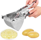 Brevanza Edelstahl-Handpresse Kartoffelpresse und Zerkleinerer für püriertes Obst und Gemüse