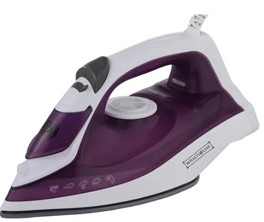 ROYALTYLINE DB-15413  Dampfbügeleisen, Bügeleisen 2200 W, Keramikplatte, Vertikaldampf, Sprühfunktion, Dampfstoß, Wassertank: 350 ml *NEUWARE*