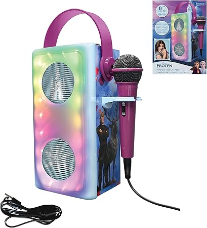 Lexibook, Frozen, Wireless Bluetooth® Speaker mit  Mikrophone, Multicolor Licht effekte, SD/TF Card Slot,  (B-Ware) Gerät NEU &/ Karton kann leicht beschädigt sein)