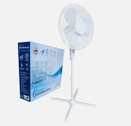 ito ELECTRONICS WLSF-4043: 40cm Standventilator mit Oszillation / Ventilator