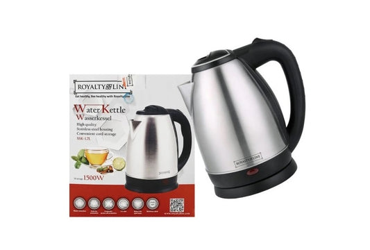 Royalty Line - Wasserkocher 1,7L / 1500W * Edelstahl* Kabellos