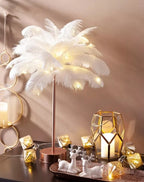 LED-Stimmungsleuchte "Federn" Deko LED Dekoration Licht Beleuchtung Rosegold von Weltbild