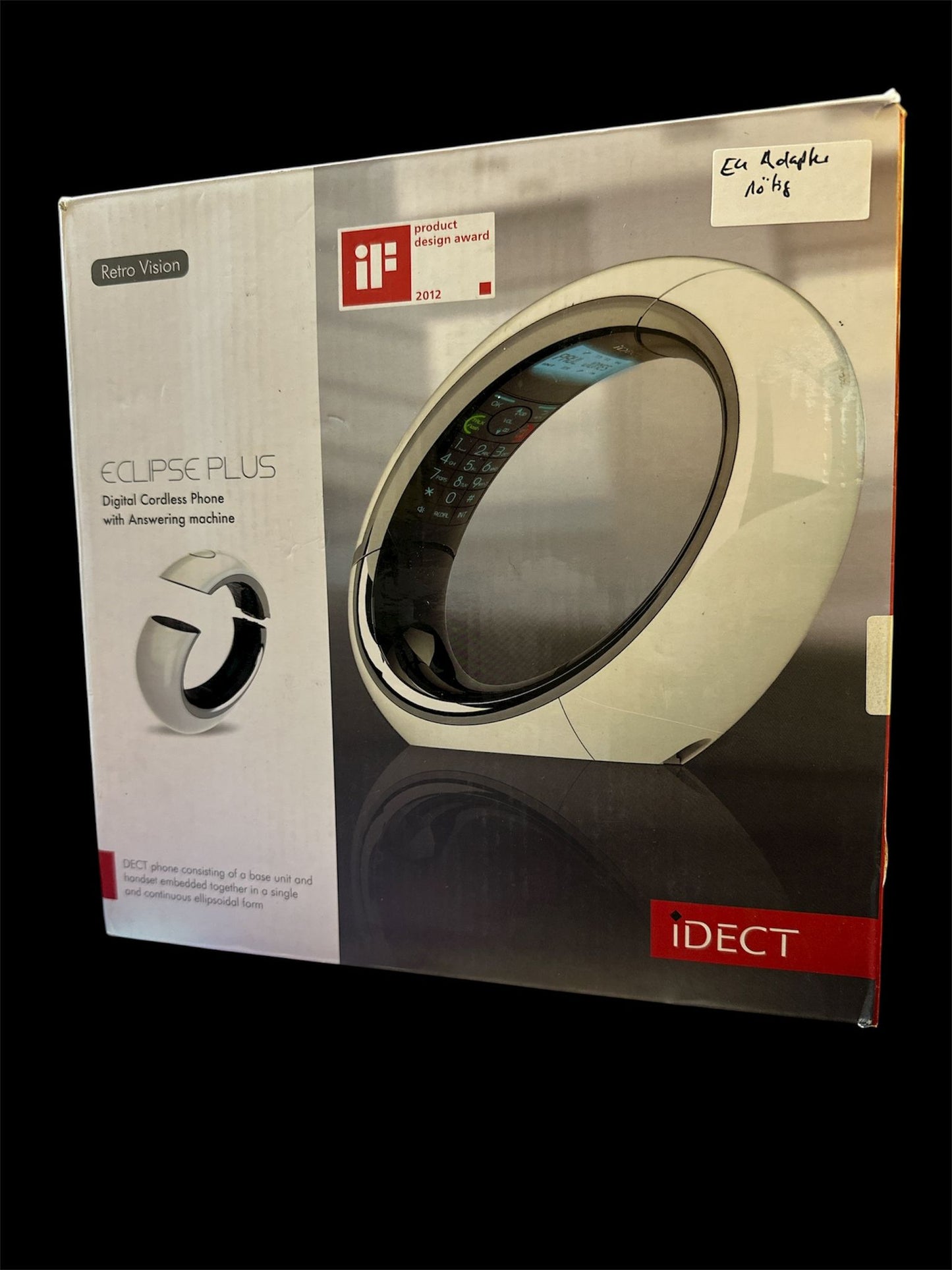 IDECT Eclipse Plus Designer Schnurlostelefon mit Anrufbeantworter