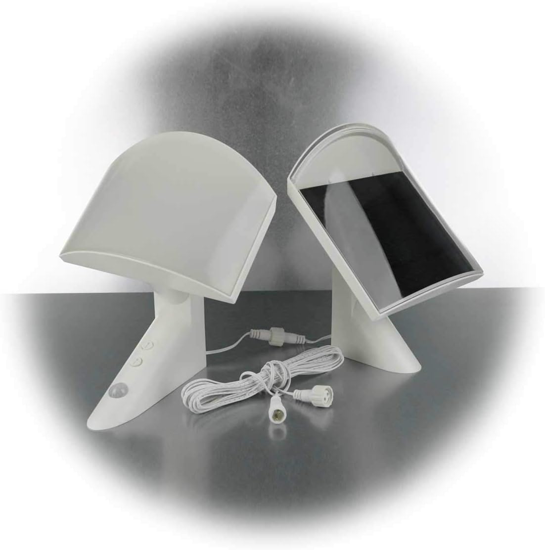 REV Mc SENSOR Solarlampe für außen, LED Strahler mit Bewegungsmelder, Aussenleuchte, 3W, 250lm, weiss