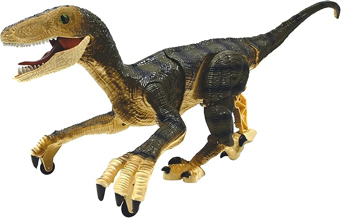 Lexibook, RC Raptor Control, Realistischer Ferngesteuerter Dinosaurier, Gelenkige Bewegungen, Brüllen, Lichteffekt, Wiederaufladbar, inkl. Fernbedienung für Fossilien, DINO01 (B-Ware Neu OVP / Karton kann leicht beschädigt sein)
