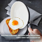 GreenPan Rio Bratpfannen-Set 2-teilig – 20 cm & 26 cm | PFAS-freie Keramik-Antihaftbeschichtung | Gesund kochen mit Stil