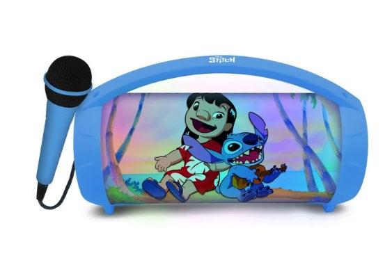 Lexibook Bluetooth Lautsprecher Disney Lilo & Stitch mit Mikrofon blau (B-Ware Gerät Neu / Kartonage kann leicht beschädigt sein)