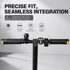 E-Scooter Blinker mit Lenkergriffen – LED Blinklicht Set mit kabelloser Fernbedienung | USB wiederaufladbar | Universell