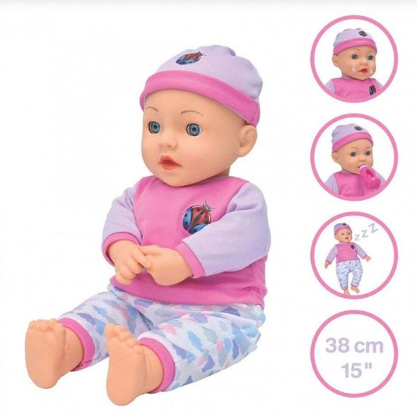 Lexibook Interactive Baby Doll 37cm Power Baby Lina (B-Ware Produkt Neu / Kartonage kann leicht beschädigt sein)