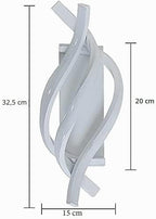 Comely 22W Wandlampe Weiß Modern – LED Wandleuchte Innen, 2500 lm, Warmweiß 3000K