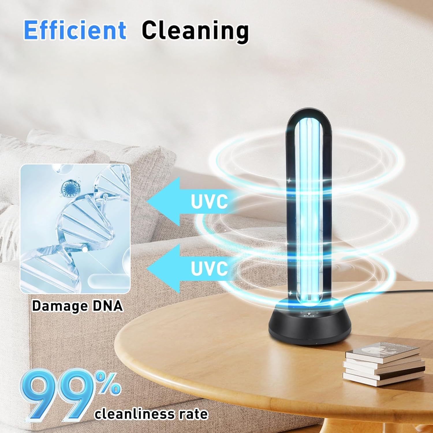 36W UVC-Desinfektionslampe mit Timer – UV-C Sterilisator | Gegen Gerüche & für hygienische Oberflächen