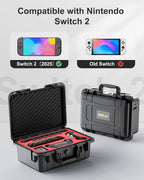 Hartschalen-Koffer für Nintendo Switch 2 – Professional Deluxe IP67 Wasserdicht | Schwarz