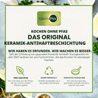 GreenPan Rio Bratpfannen-Set 2-teilig – 20 cm & 26 cm | PFAS-freie Keramik-Antihaftbeschichtung | Gesund kochen mit Stil