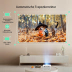 YOTON Y3 Mini Beamer 720P HD | 1080P Support | 15.000 Lumen | 180° Drehung | Auto Keystone | 50 % Zoom | HDMI USB TF | Für iPhone Android PS5 TV Stick | Tragbarer Projektor