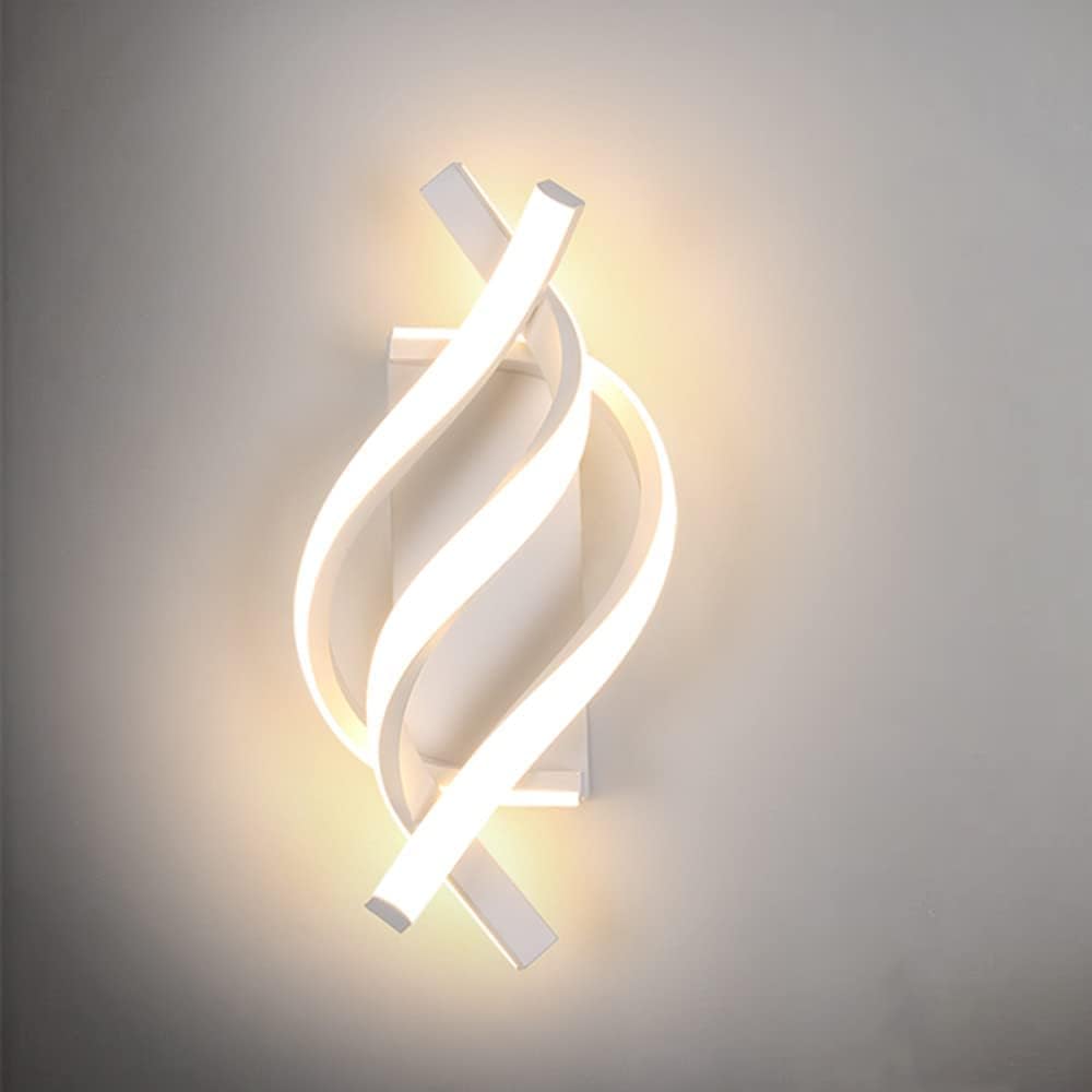 Comely 22W Wandlampe Weiß Modern – LED Wandleuchte Innen, 2500 lm, Warmweiß 3000K