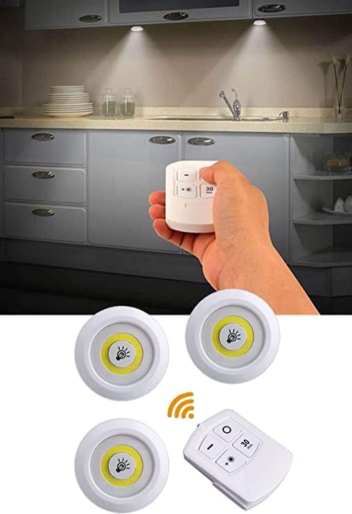 3er-Set LED-Schrankleuchten mit Fernbedienung – Flexibles Licht für Ihr Zuhause