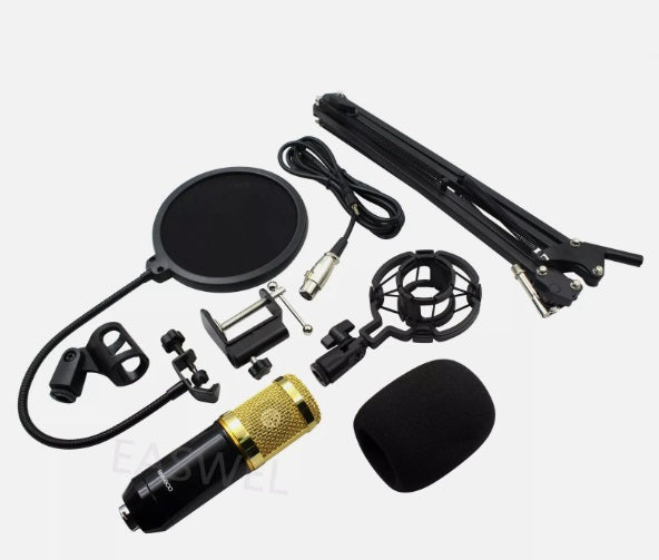 BM 800 Kondensator Microphone Mikrofon Kit Komplett Set für Live Studio Aufnahme Set