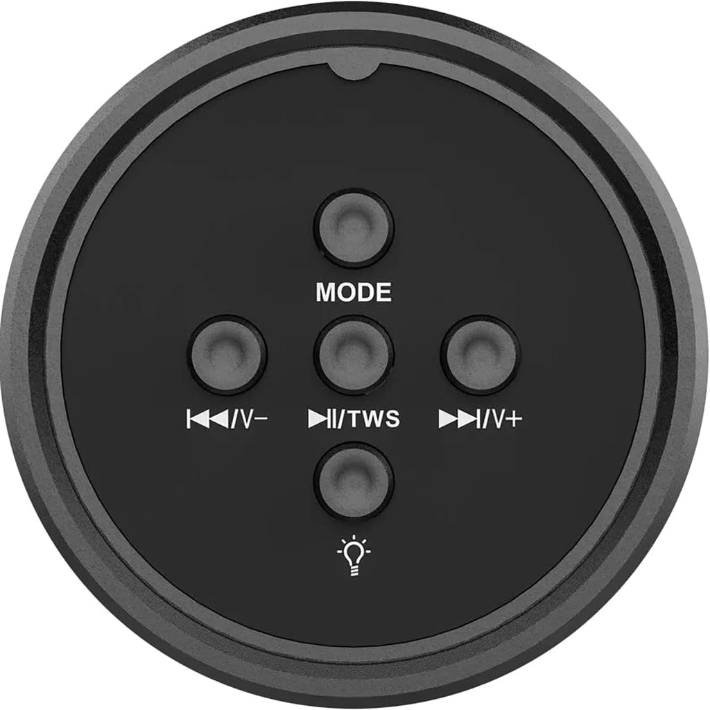 ZQS1201 Bluetooth-Lautsprecher 5W – Tragbare Musikbox mit RGB-LED-Licht, 1500 mAh Akku, USB, Micro-SD, FM-Radio & Freisprechfunktion – Schwarz
