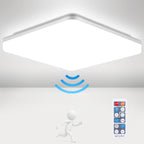 LEOEU LEO206BM LED Deckenleuchte mit Radar-Bewegungsmelder & Fernbedienung – 24W, 4000K Neutralweiß