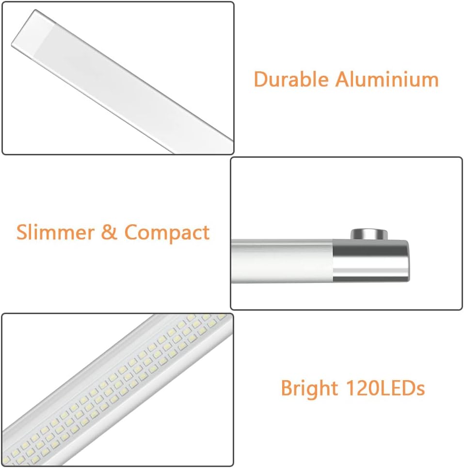 4er Set LED Innenbeleuchtung 120 LEDs – 1600 Lumen, 12V KFZ-Lichtleiste mit Schalter für Wohnmobil, Van, Auto & Boot