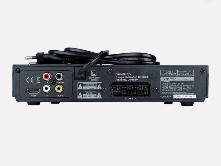 Denver DVD-Player DVH-7787 – Kompakter Multimedia-Player mit HDMI, USB & Scart (B-Ware)