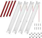 4er Set LED Innenbeleuchtung 120 LEDs – 1600 Lumen, 12V KFZ-Lichtleiste mit Schalter für Wohnmobil, Van, Auto & Boot