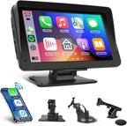 Hodozzy 7" Wireless CarPlay &amp; Android Auto Display – Touchscreen Autoradio