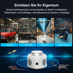 Ultraschall Nagetiervertreiber für Innenräume – Effektiver Marder-, Mäuse- & Rattenschreck mit LED-Blitz | Ungiftig für Mensch & Haustiere