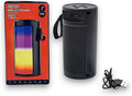 ZQS1201 Bluetooth-Lautsprecher 5W – Tragbare Musikbox mit RGB-LED-Licht, 1500 mAh Akku, USB, Micro-SD, FM-Radio & Freisprechfunktion – Schwarz