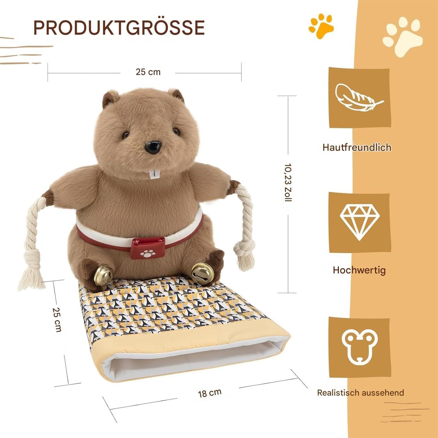 Cat Wrestling Glove – Interaktiver Spielhandschuh für Katzen mit Teaser-Glocke